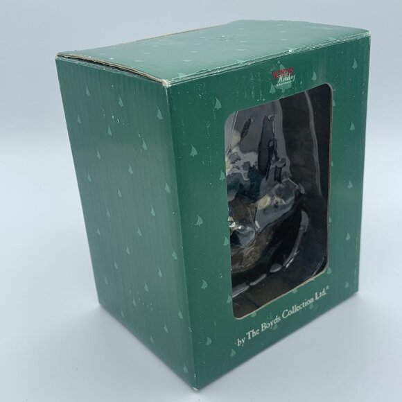 Boyds Bears Holiday Ornament - Football Player Bear on Ball - With Original Box - Picture 9 of 13